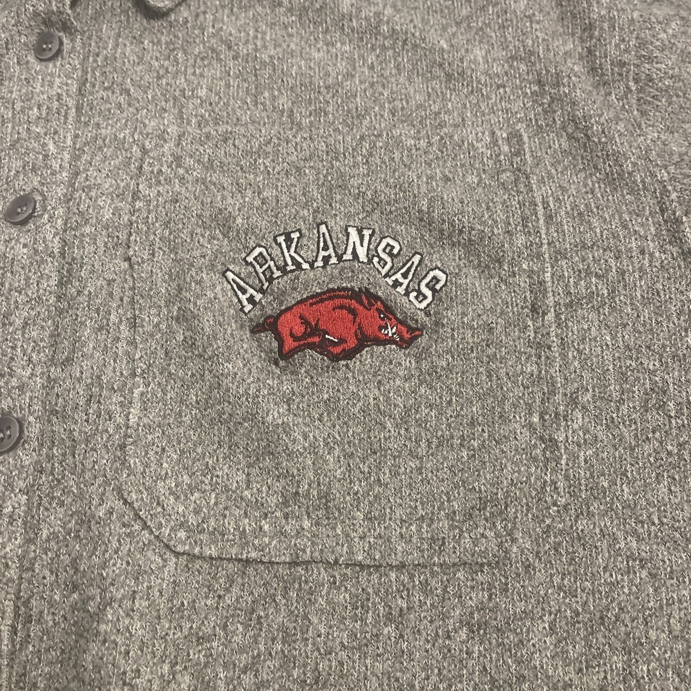 Arkansas Razorbacks Gameday Couture Switch It Up Button Up Shacket Shirt Sz L